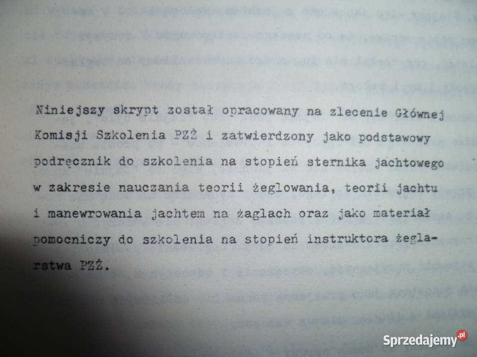 Zarys toerii żeglowania i manewrowania jachtem małopolskie Kraków