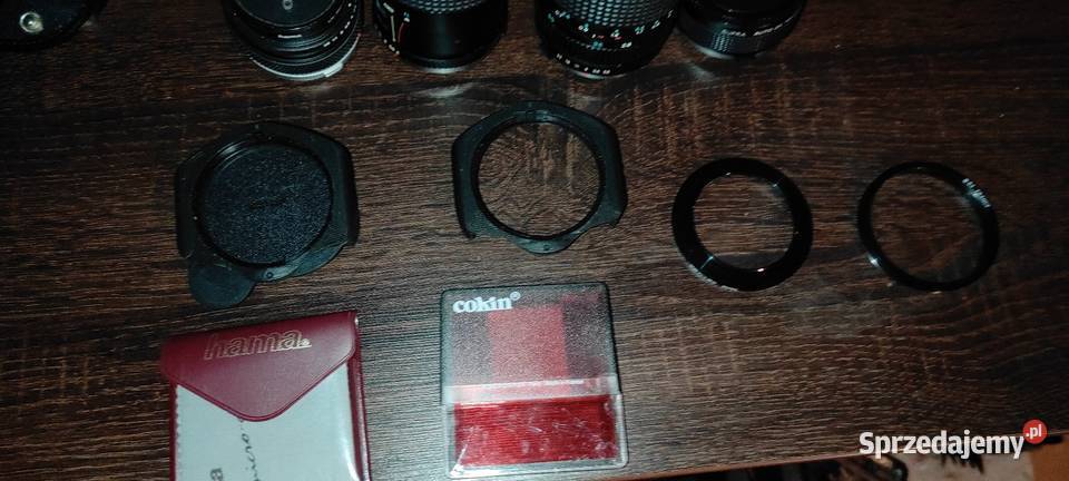 2x Aparat Olympus om 10 obiektywy torba Janów sprzedam