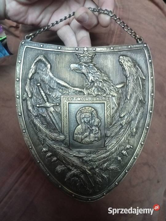 Ryngraf patriotyczny polskie Orzeł Matka Boska Grójec