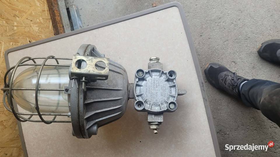 Lampa industrialna retro Ex Loft PRL Pozostałe Pozostałe Małomice