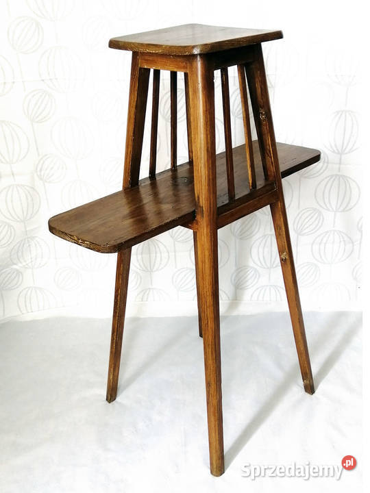 Kwietniki vintage renowacji Kwietnik drewniany