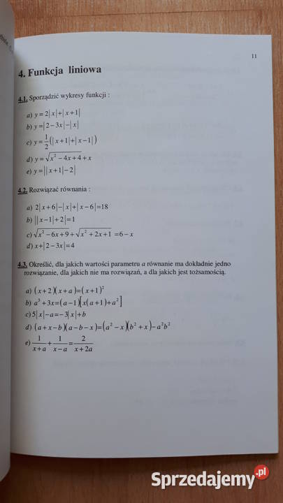 Matematyka Zajęcia wyrównawcze Zbiór zadań Książki naukowe i popularnonaukowe sprzedam