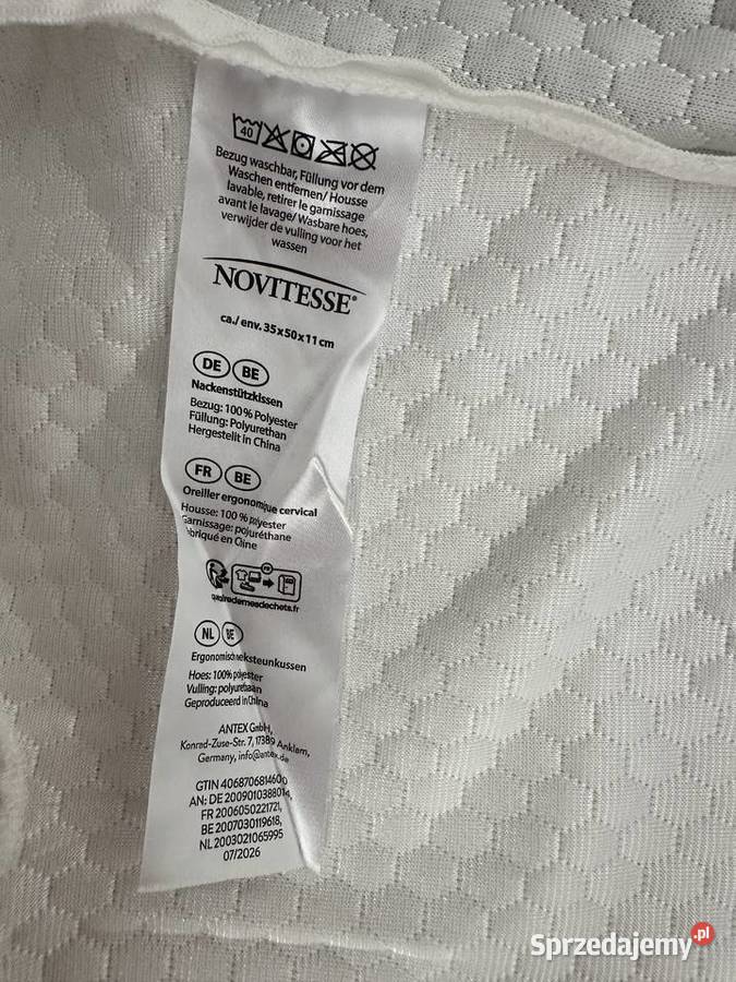 Poduszka ortopedyczna Novitesse Łódź