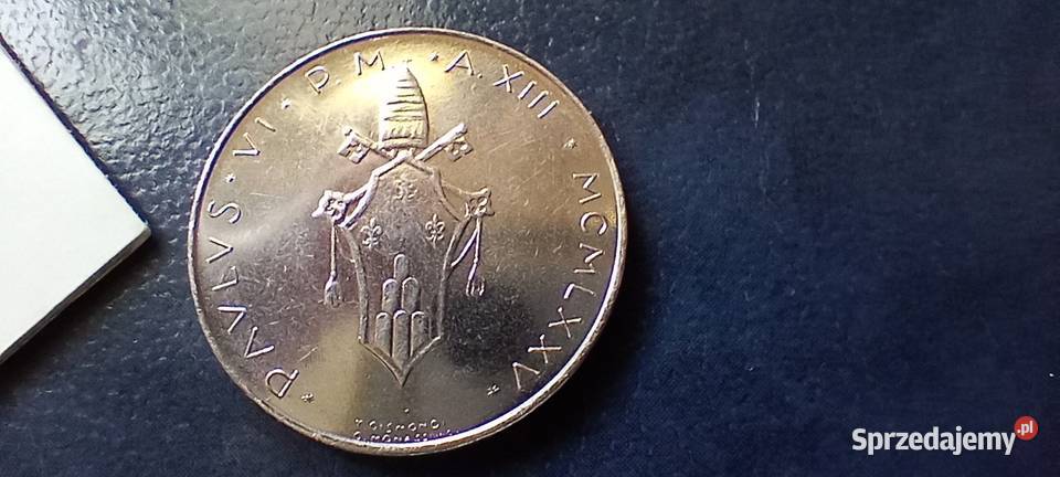 Stare monety 100 lir 1975 Watykan Lesko
