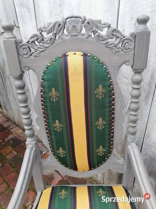 Fotel dębowy gdański Wąwolnica