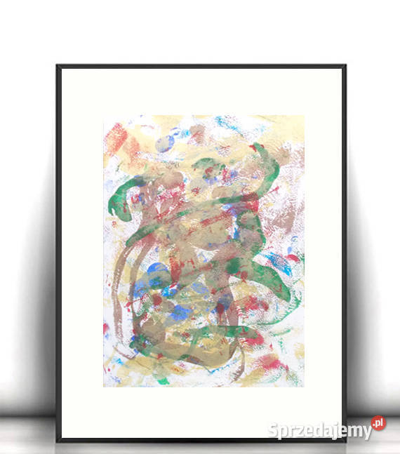 abstrakcja rysunek 30x40 boho grafika na ścianę Obrazki i obrazy Obrazki i obrazy Gdynia sprzedam