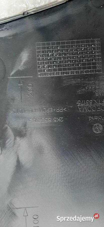Vw caddy kratka zderzaka oryginał 2k5853665a 9b9 osobowe Motoryzacja Dąbrowa Tarnowska