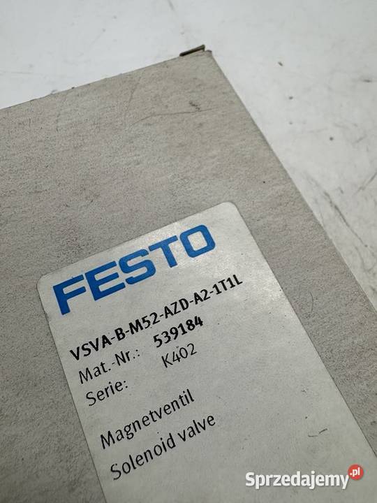 Festo 539184 VSVABM52AZDA21T1L Elektrozawór Pozostałe Biznes i Przemysł