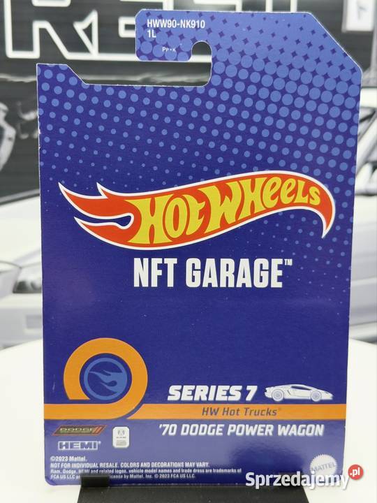 Hot Wheels NFT 70 Dodge Power Wagon BOX 24 Samochody i pojazdy Wrocław