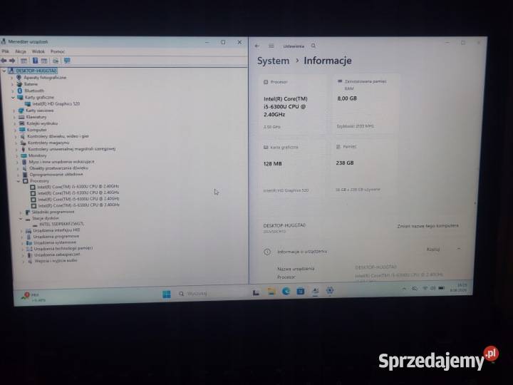 Laptop Lenovo ThinkPad L470 14 Intel Core i5 8 Laptopy i netbooki Warszawa
