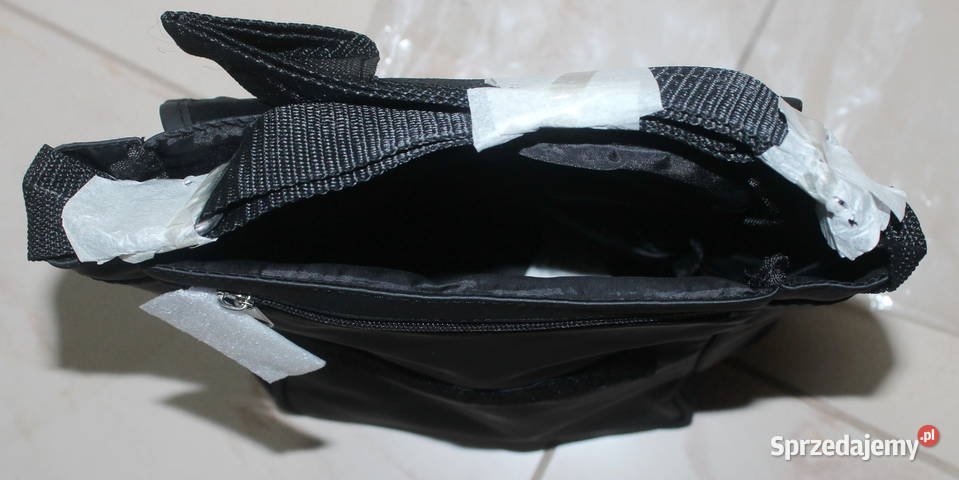 Torba na ramię męska format A4 z logo Black