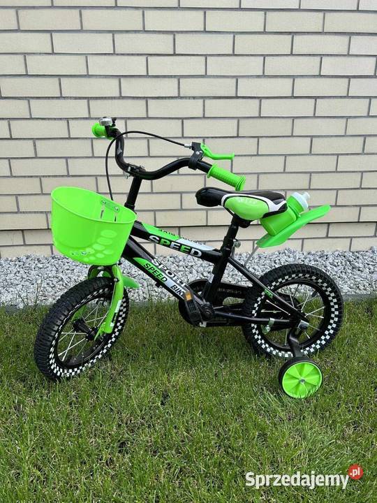 Rowerek 12 speed sport niebieski zielony