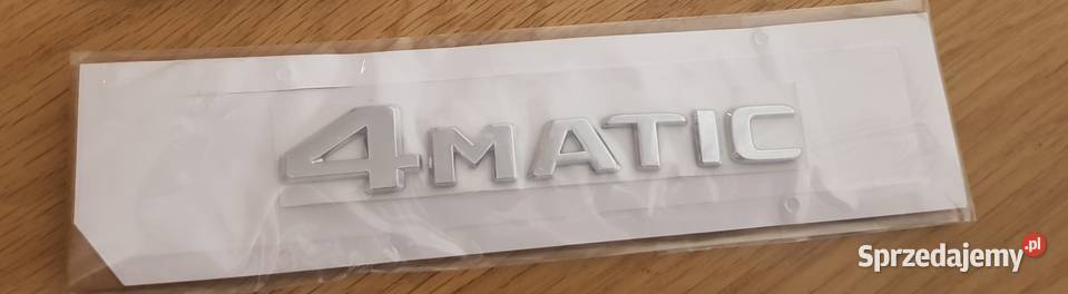 Znaczek 4matic srebrny przyklejany emblemat Słubice