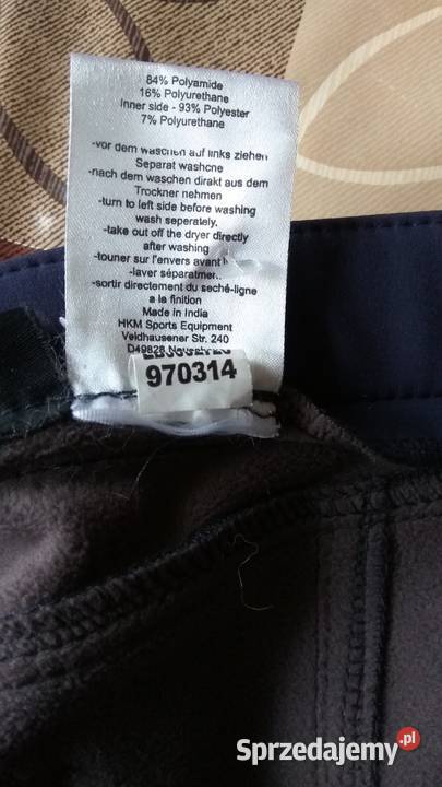 Bryczesy Softshell firmy HKM Poznań