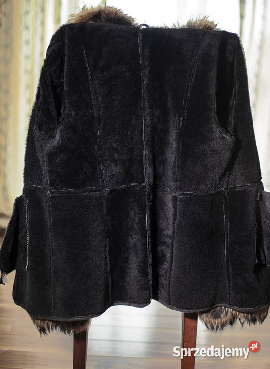 Kurtka zamszowa z lisem Mrzezino sprzedam