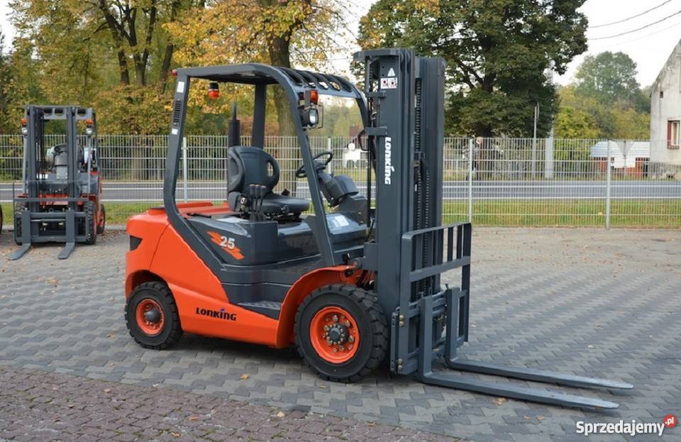 Fabrycznie nowy wózek widłowy LONKING LG25DT regulowane widły Wrocław