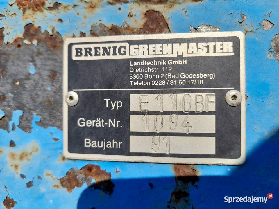 Pług obrotowy Brenig green master 3skibowy