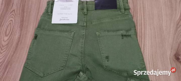 spodnie stradivarius r32 16060A skinny green Zamość
