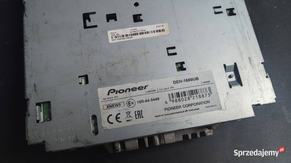 Radio samochodowe Pioneer DEH1600UB śląskie