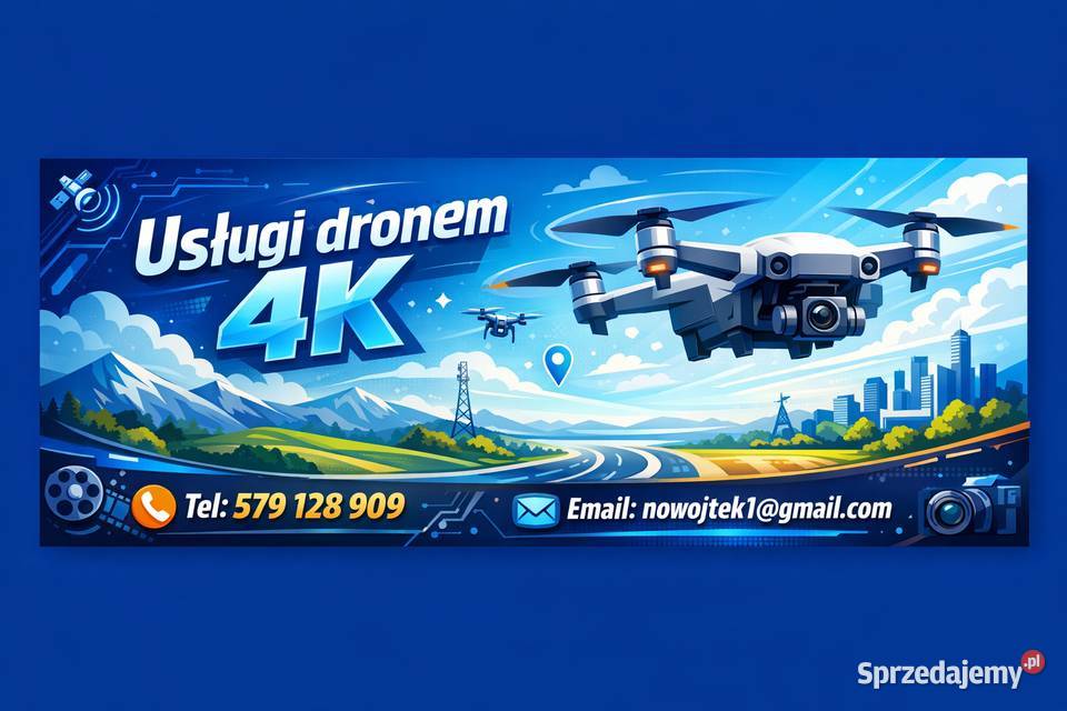 Dron 4K Raków Staszów Kielce