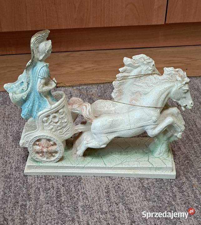 Figura Figurka Rzeźba Rydwan z końmi Spękania Pozostałe Suwałki