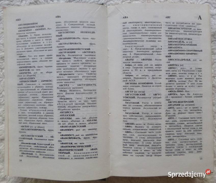 Słownik języka rosyjskiego rosyjsku Książki do nauki języka obcego