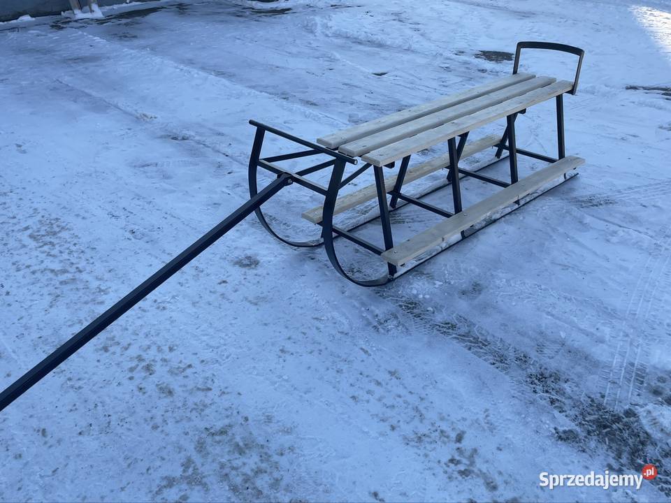 Duże masywne sanie sanki kuligowe na 34 osoby do