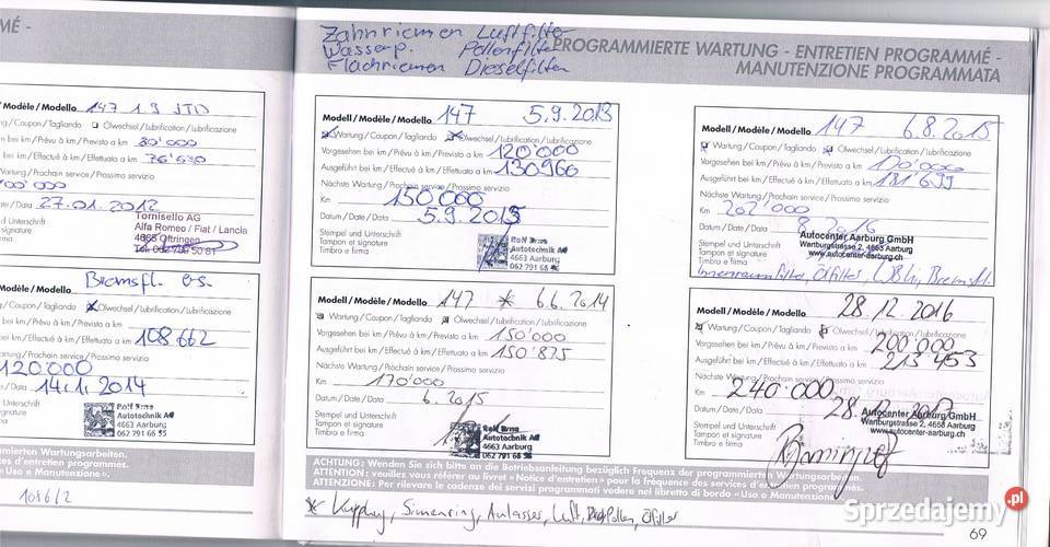 Alfa Romeo 147 19 Ti JTD 16V 150 uszkodzony Szczerbice sprzedam
