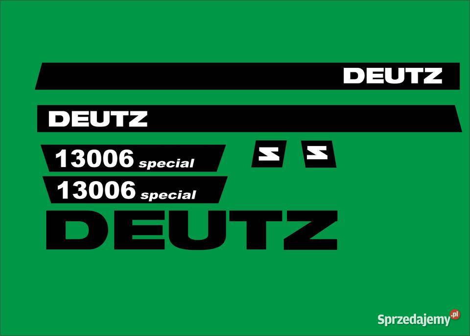 Naklejki Deutz 13006 specjal zamienniki Bydgoszcz sprzedam