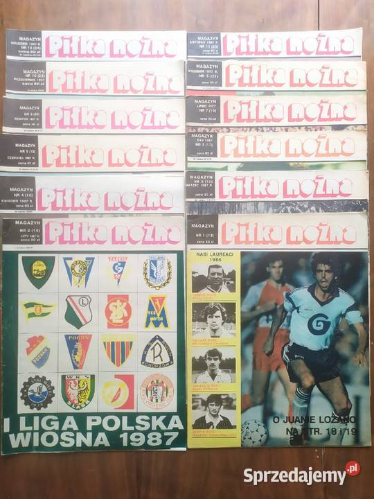 Piłka Nożna Magazyn rocznik 1987 kompletny Łódź