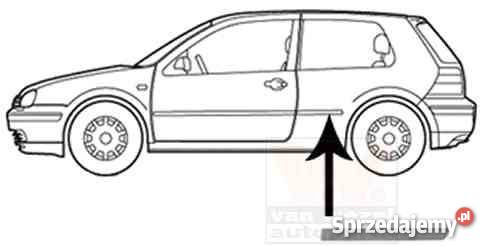 LISTWA OZDOBNA BŁOTNIKA TYLNEGO 3D LEPR VW GOLF Pruszków