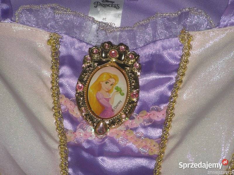 Strój kostium przebranie ROSZPUNKA ZAPLĄTANI 34 dziewczynka