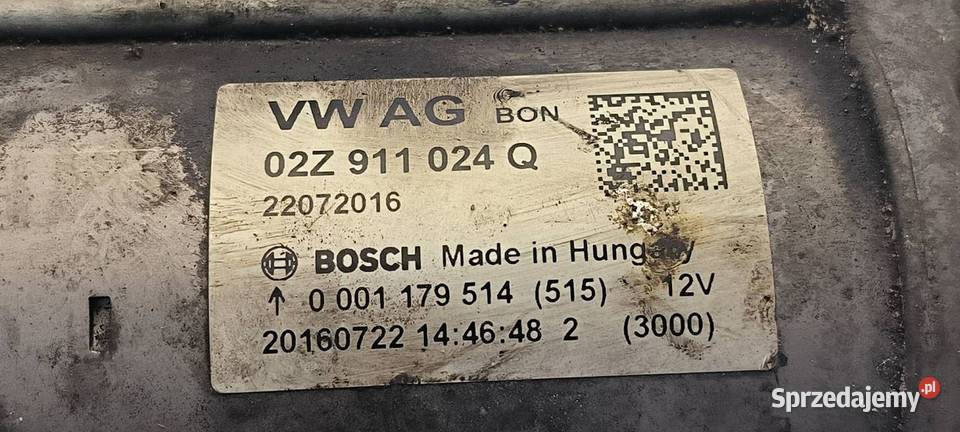 ROZRUSZNIK VOLKSWAGEN GOLF VII 02Z911024Q