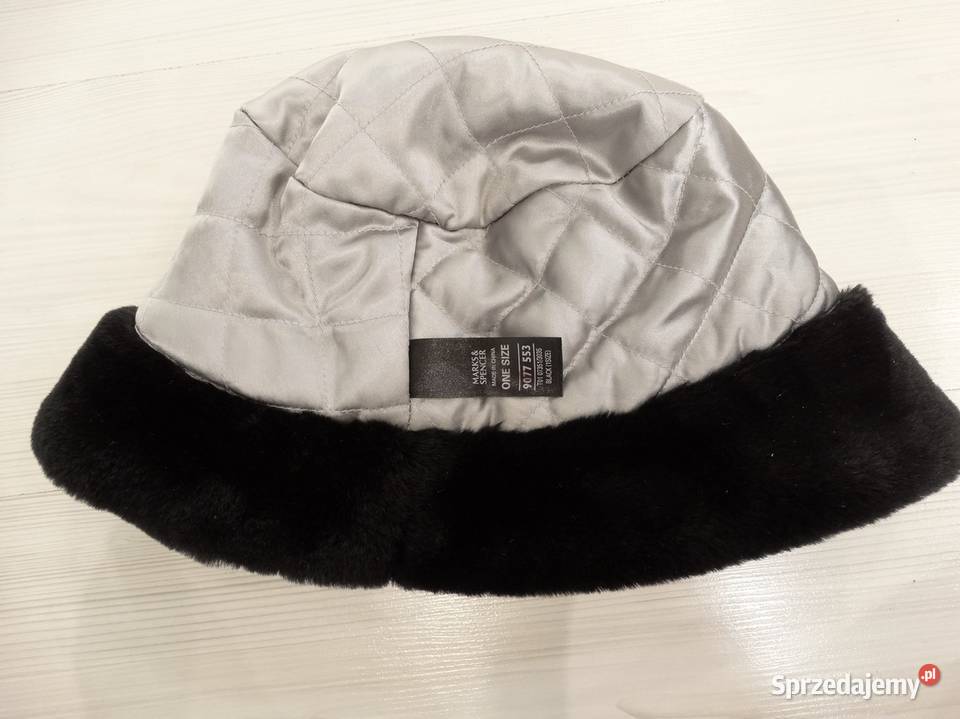 Czapka Kapelusz Bucket Zimowa Futrzana Sztuczne Łomża