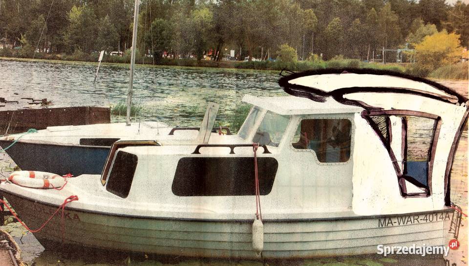 ŁÓDKA KABINOWA spacerowa z silnikiem Volvo Smardzewice