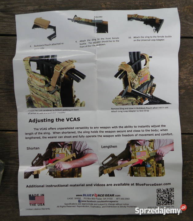 Buttstock pouch USAF tiger stripes molle II Militaria Wrocław