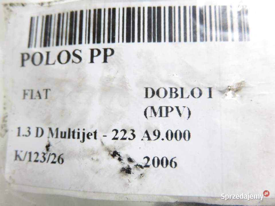 PÓŁOŚ PRAWA PRZEDNIA FIAT DOBLO I 13 D