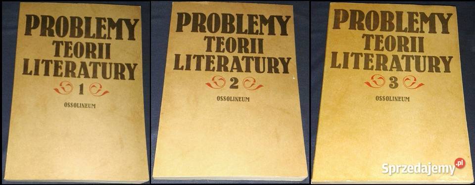 Problemy teorii literatury Tomy 123 Rok wydania 1987 Chełm