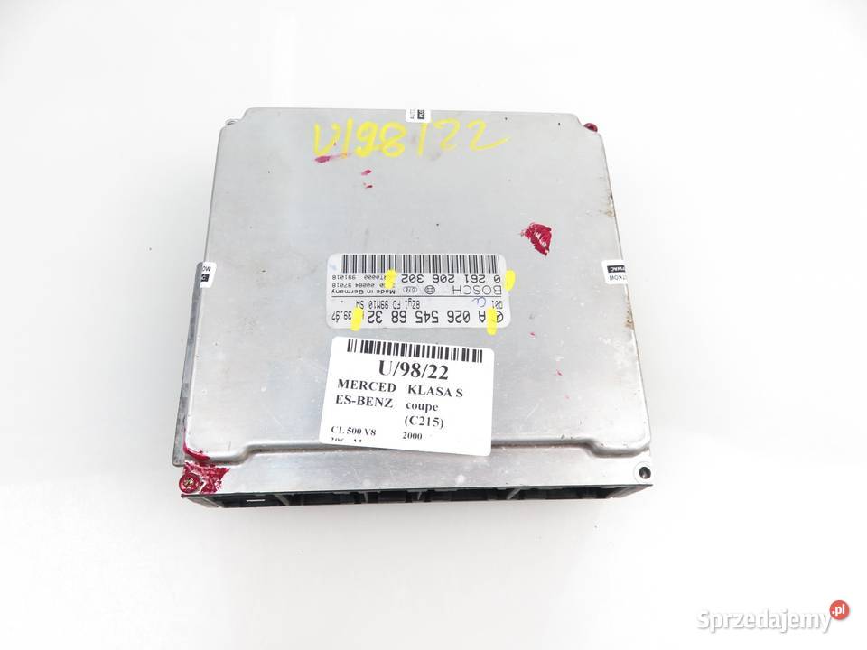 STEROWNIK MERCEDES CL 500 W215 A0265456832 Komputery