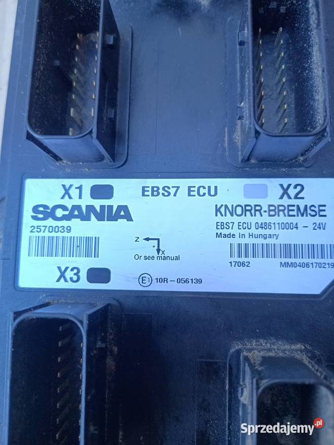 Sterownik EBS7 ECU 0486110004 Scania Motoryzacja