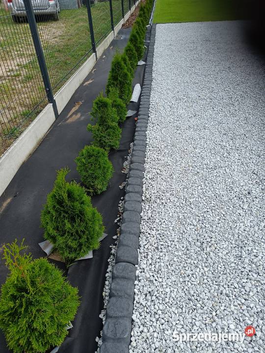 krawężnik ozdobny imitacja kostki brukowej Szadów Księży