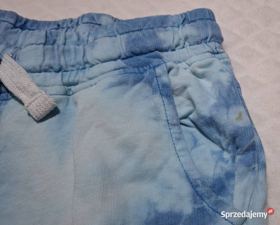Krótkie spodenki chłopięce niebieskie melanż