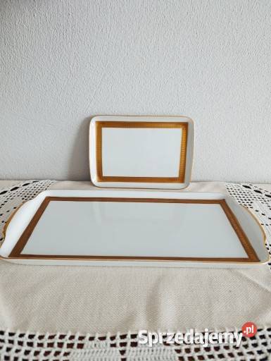 Patery że złoceniem porcelana lata 60 sprzedam