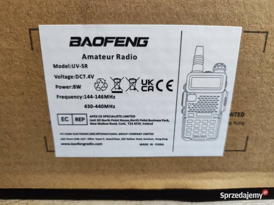 Baofeng uv5r 4 sztuki lubelskie Chełm