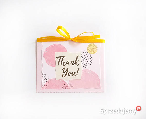 pudrowe podziękowania dziekujękartka kartki Gdańsk