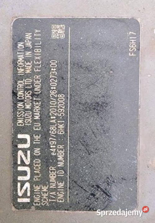 Isuzu 6HK1 silnik kompletny Pozostałe