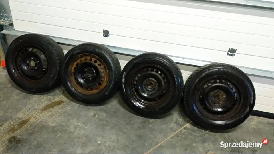 Koła Zimowe Stalowe 15 5x112 ET47 z Oponami VW Samochodowe Ostróda