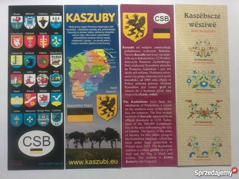 ZAKŁADKI DO KSIĄŻKI KASZUBY 4 pomorskie Bytów