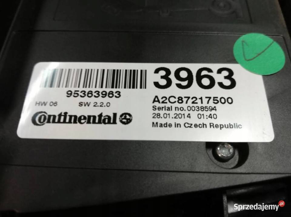 OPEL MOKKA PANEL STEROWANIA RADIEM 95363963 osobowe Rzeszów