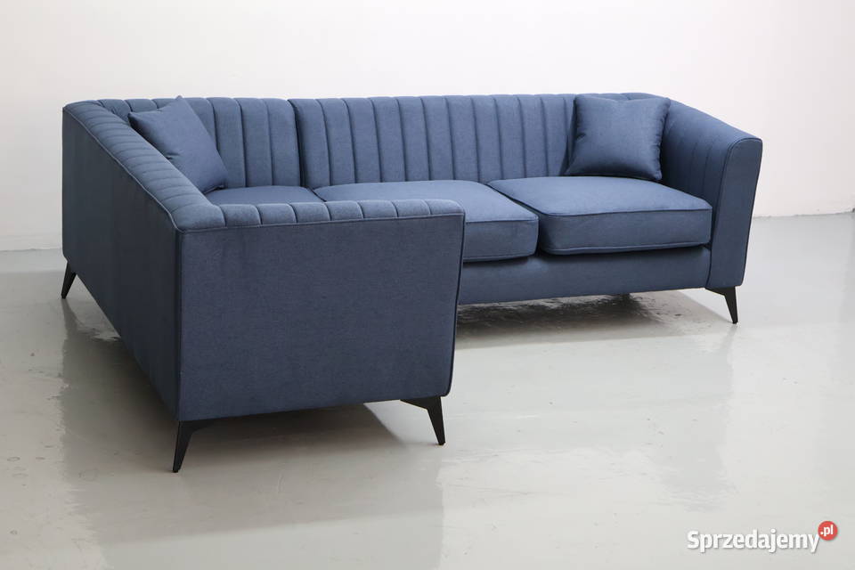TUG Nowy granatowy Narożnik nowoczesny design Poznań